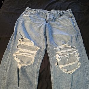 American Eagle Curvy Super High Rise Baggy Straight